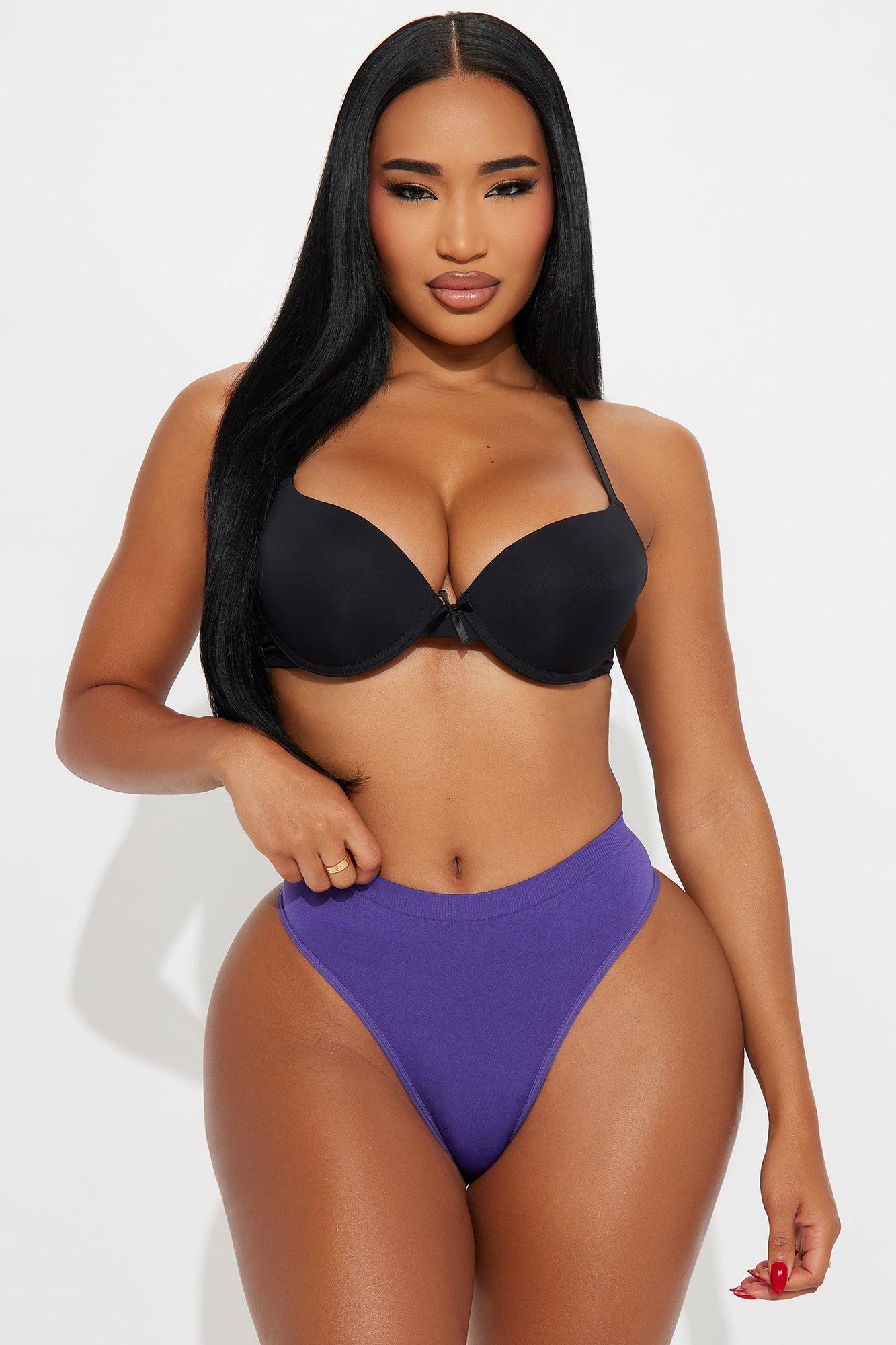 Smooth And Ready Seamless Thong Panty - Purple Product Image