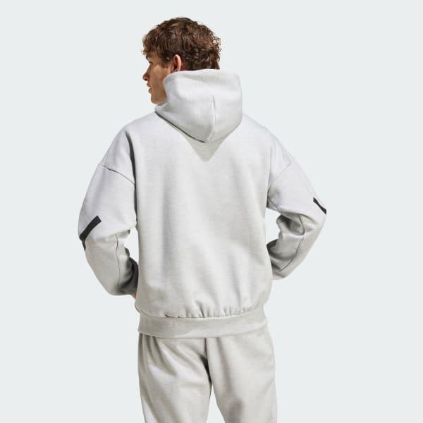 adidas Z.N.E. Hoodie Medium Grey Heather S Mens Product Image