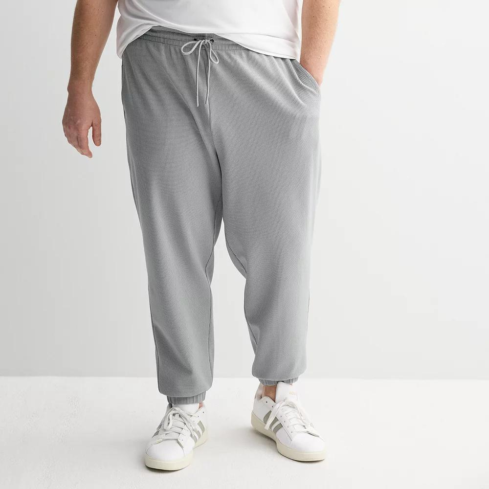 Big & Tall Tek Gear® Waffle Jogger Pants, Men's, Size: Medium Tall, Silver Spring Product Image