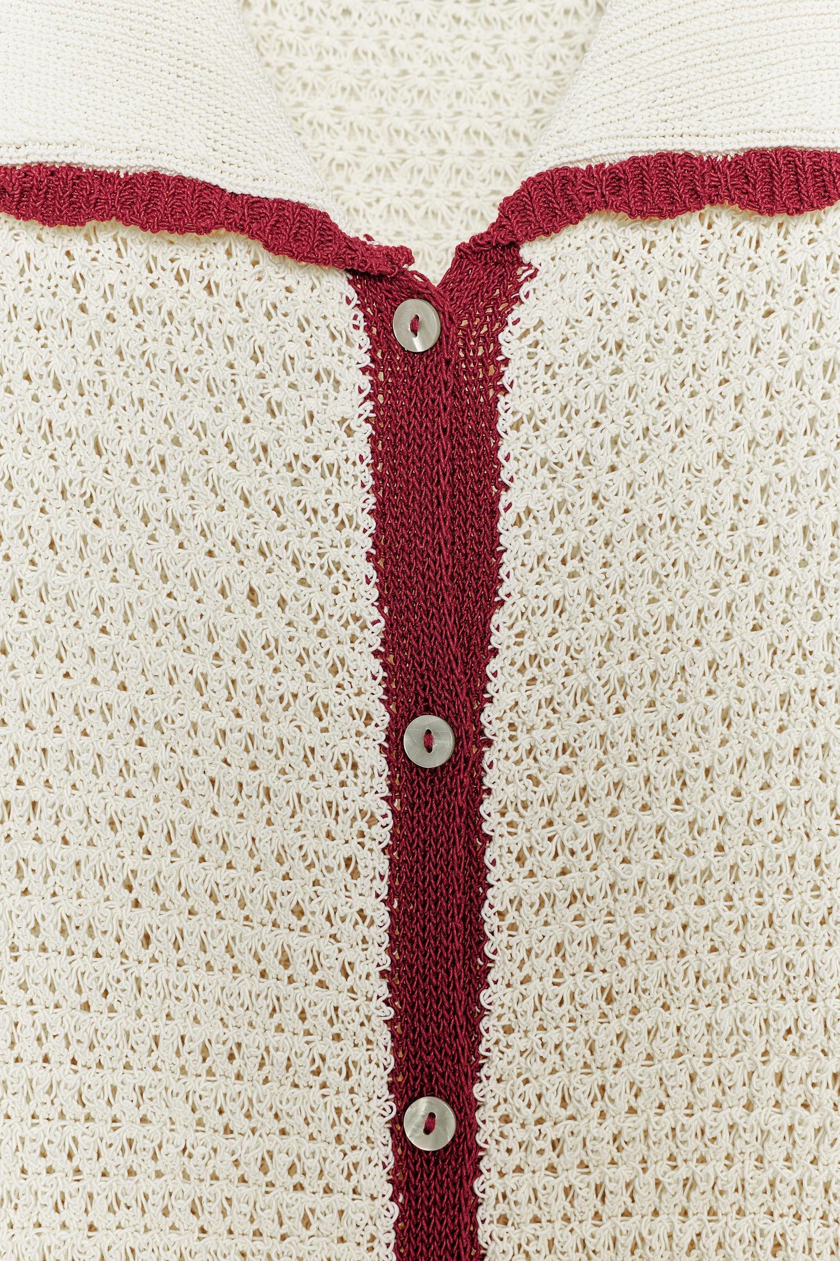KNITTED POLO JACKET Product Image