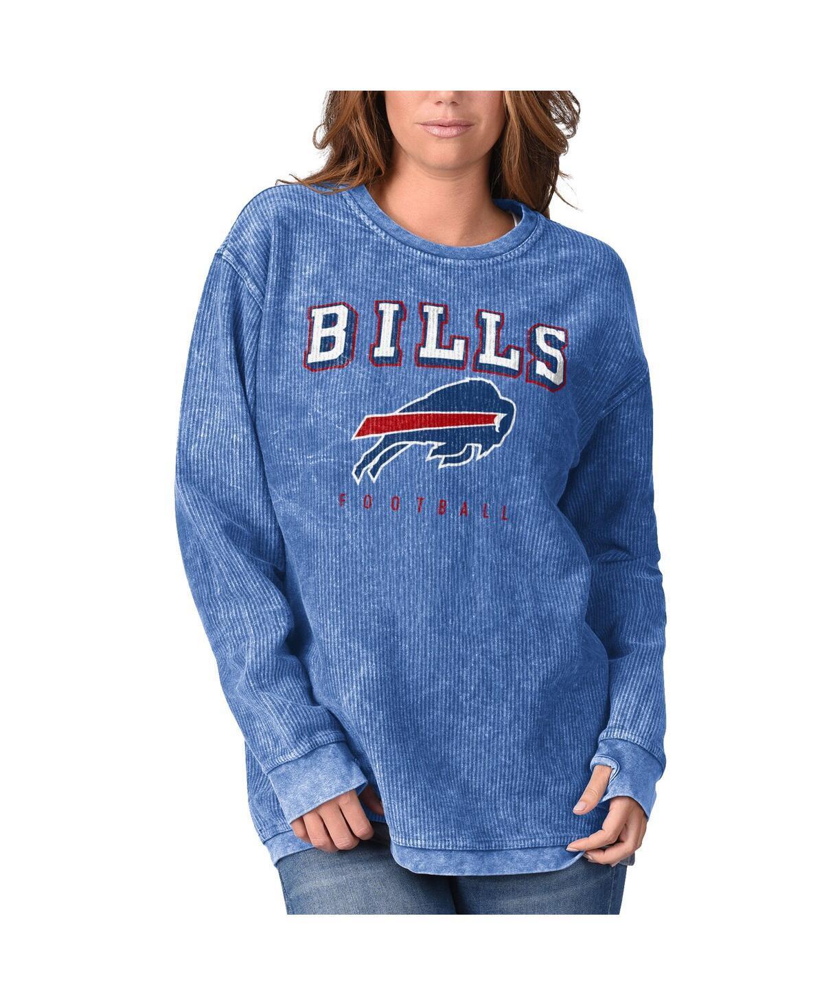 Women's G-III 4Her by Carl Banks Royal Buffalo Bills Comfy Cord Pullover Sweatshirt, Size: Medium, Blue Product Image