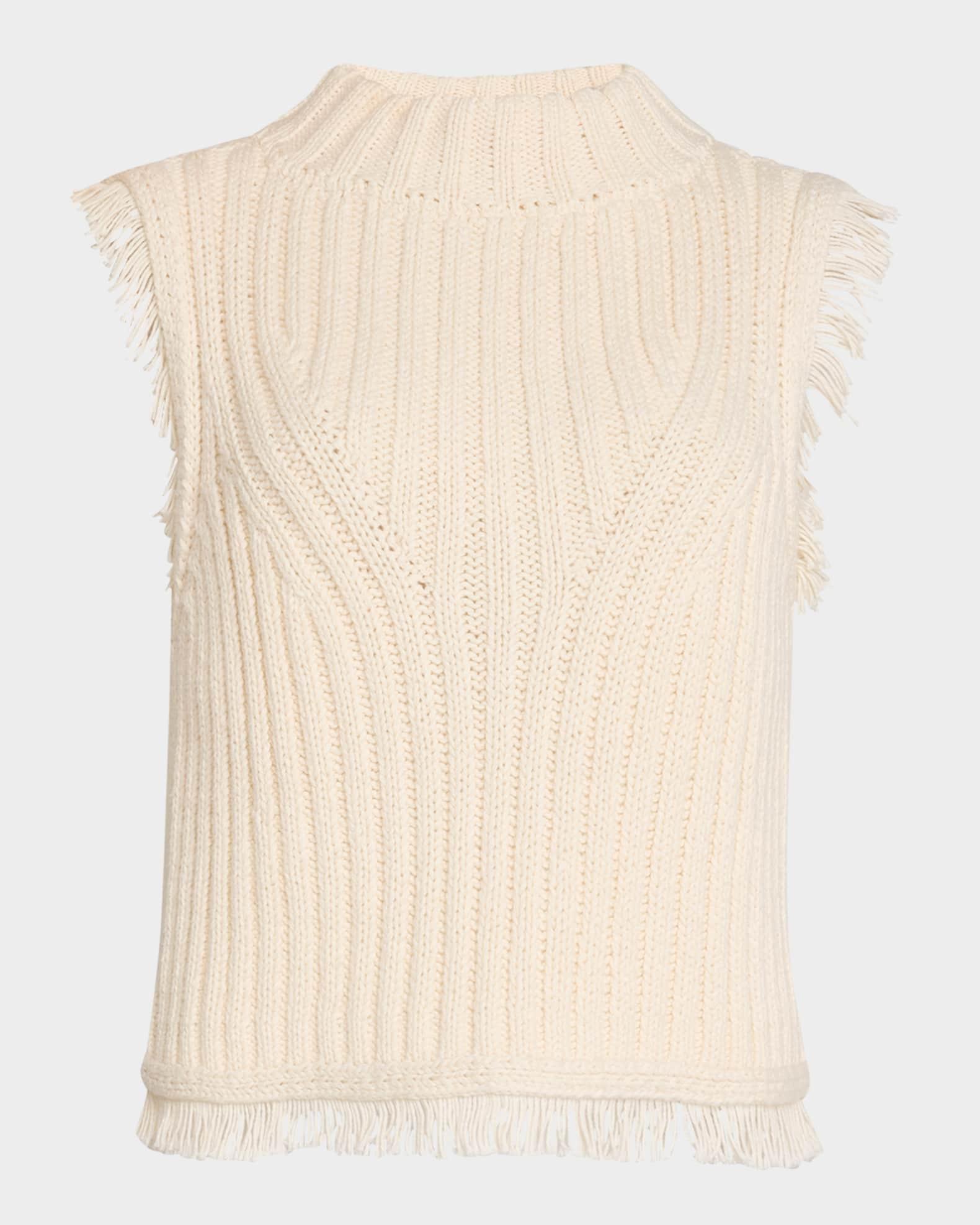 Bria Ribbed Fringe-Trim Tank Product Image