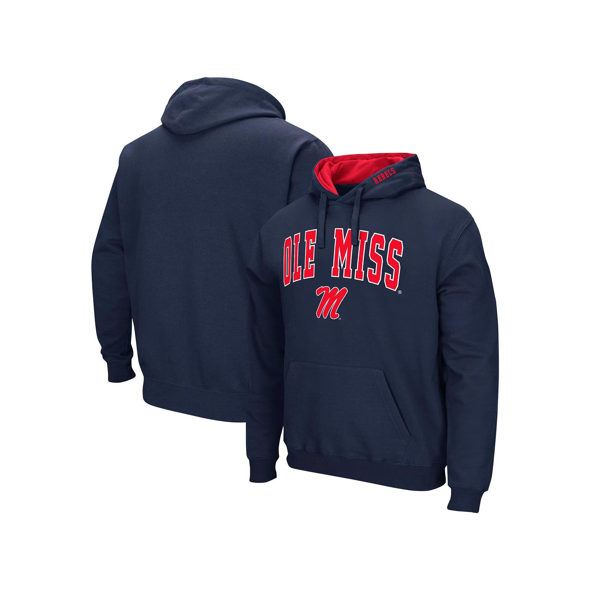 Men's Colosseum Red Northeastern Huskies Arch and Logo Pullover Hoodie, Size: 3XL, Nc2 Red Product Image