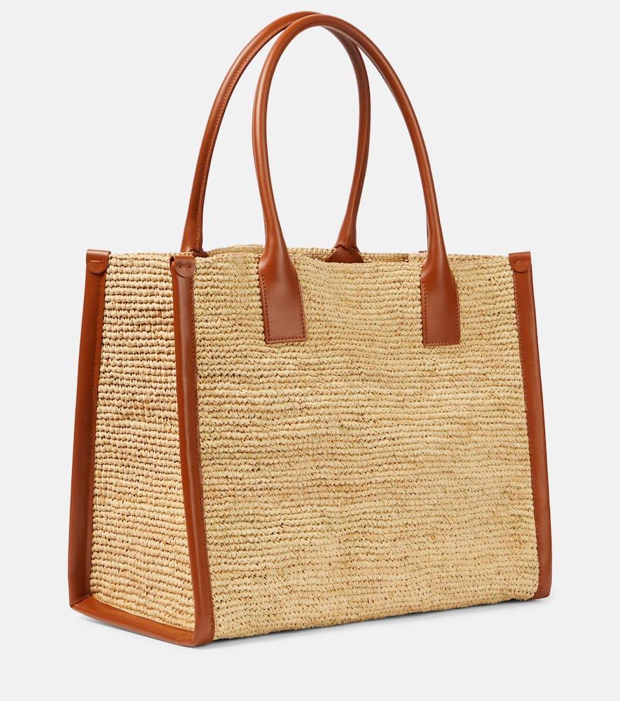 CHRISTIAN LOUBOUTIN By My Side E/w Large Raffia Tote Bag In Beige Product Image