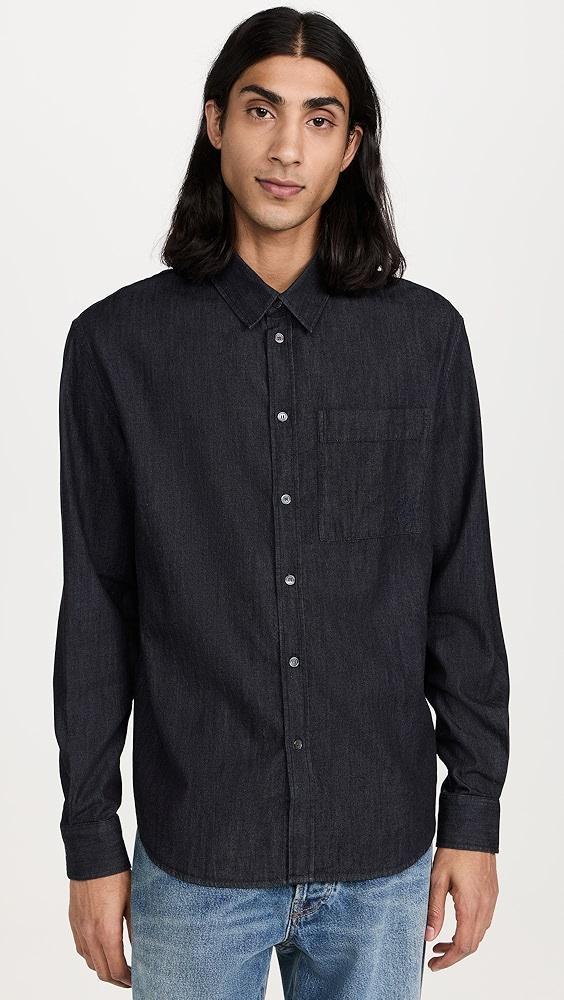 Maison Kitsuné Light Denim Shirt | Shopbop Product Image
