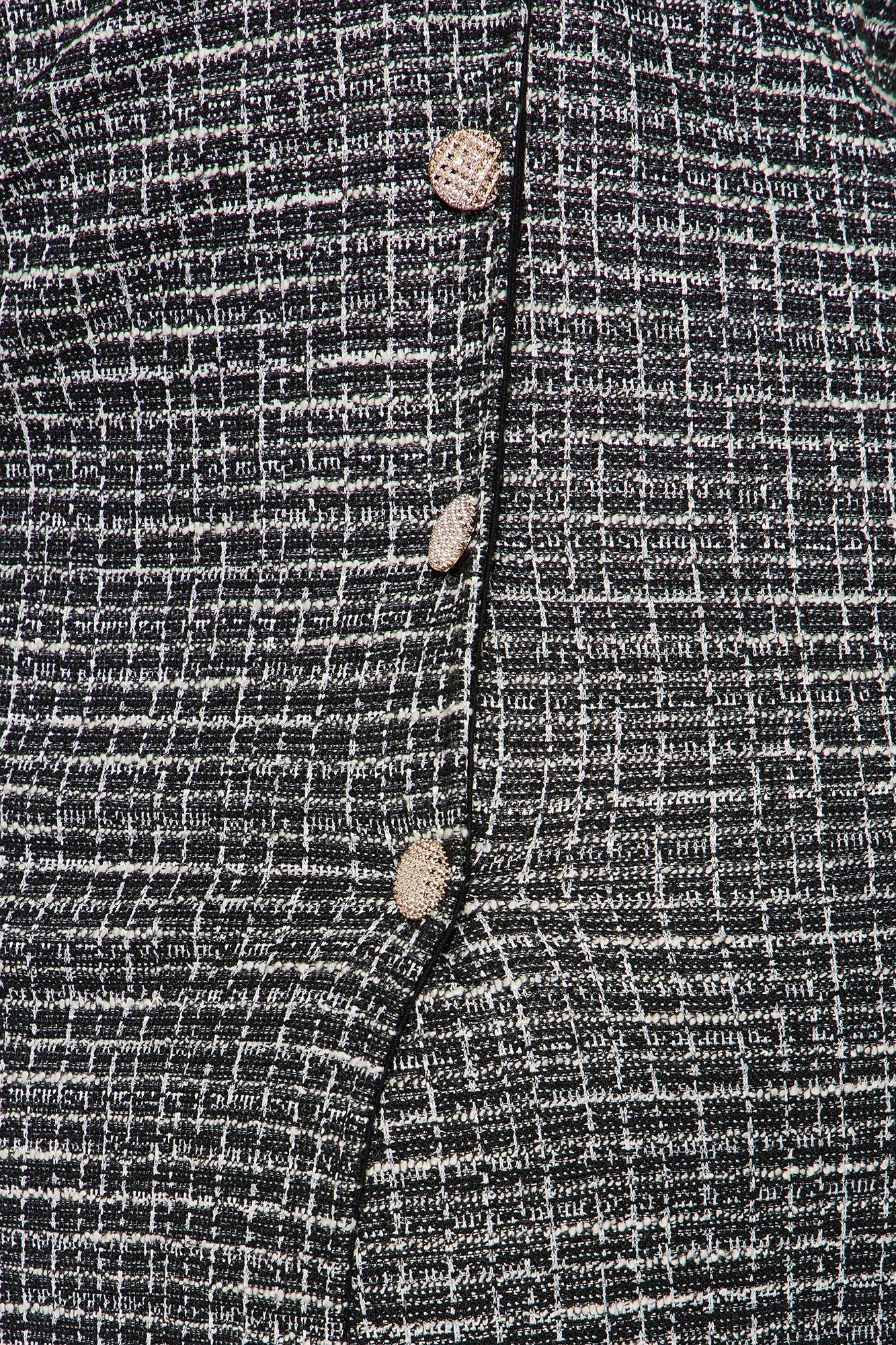 So Polished Tweed Skirt Set - Black Product Image