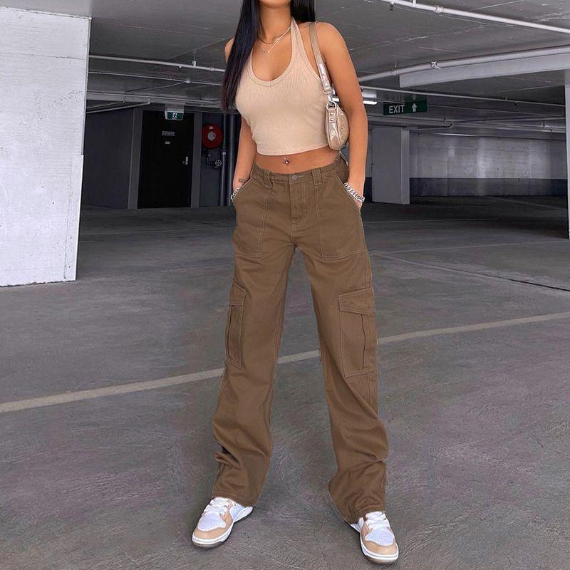 Plain Cargo Pants Product Image