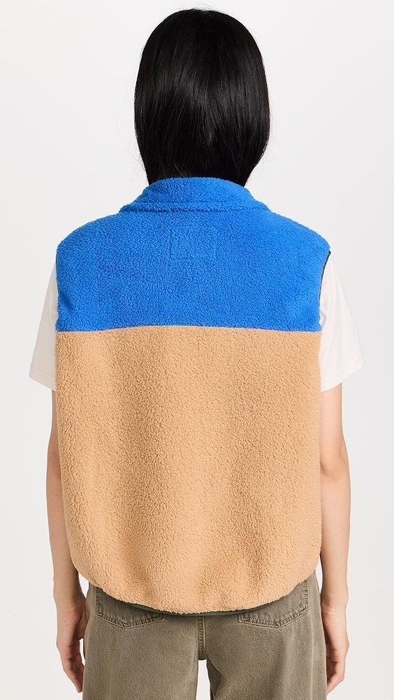 THE GREAT Outdoors The Plush Colorblock Terrain Vest | Shopbop Product Image
