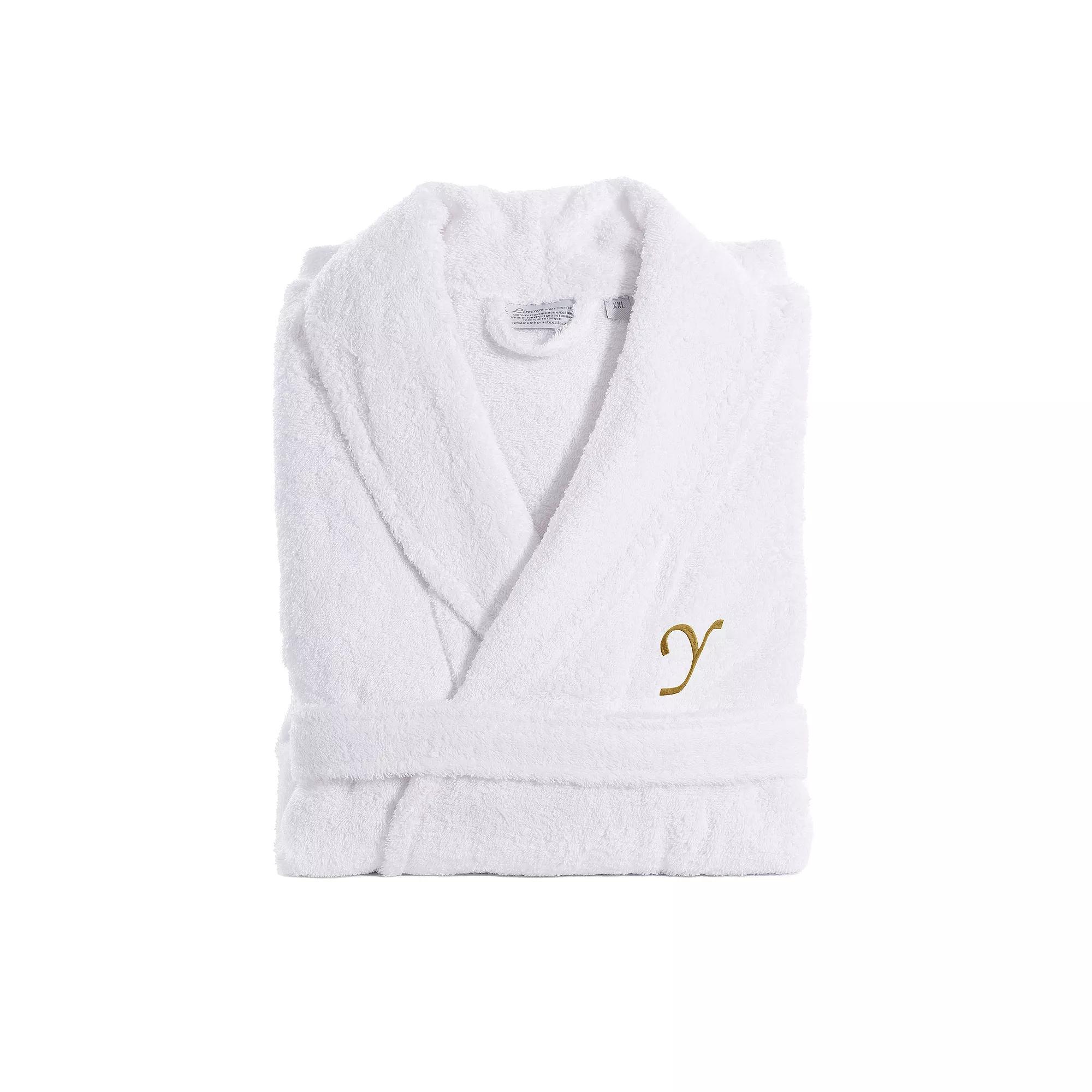 Linum Home Textiles Turkish Cotton Personalized Quick Dry Terry Bathrobe, Women's, Size: Large/XL Product Image