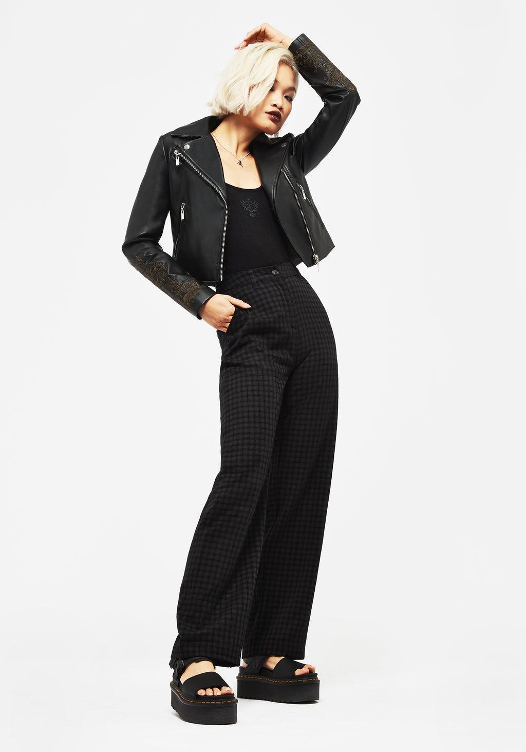 Ziggy Check Straight Leg Trousers Product Image