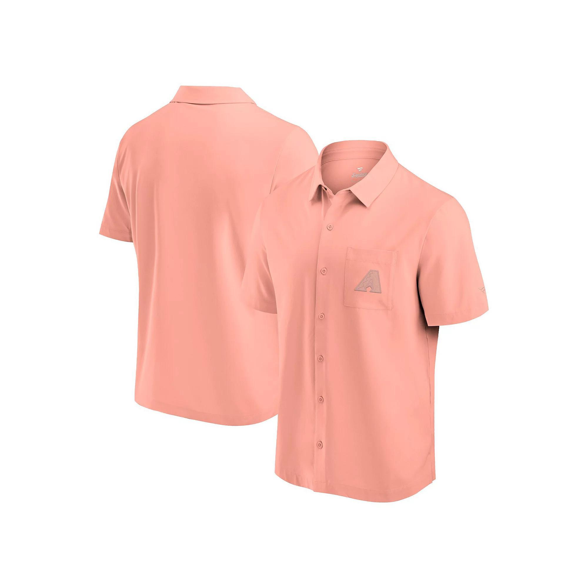 Men's Fanatics Signature Coral Arizona Diamondbacks Front Office Button-Up Shirt, Size: Large, Pink O Product Image