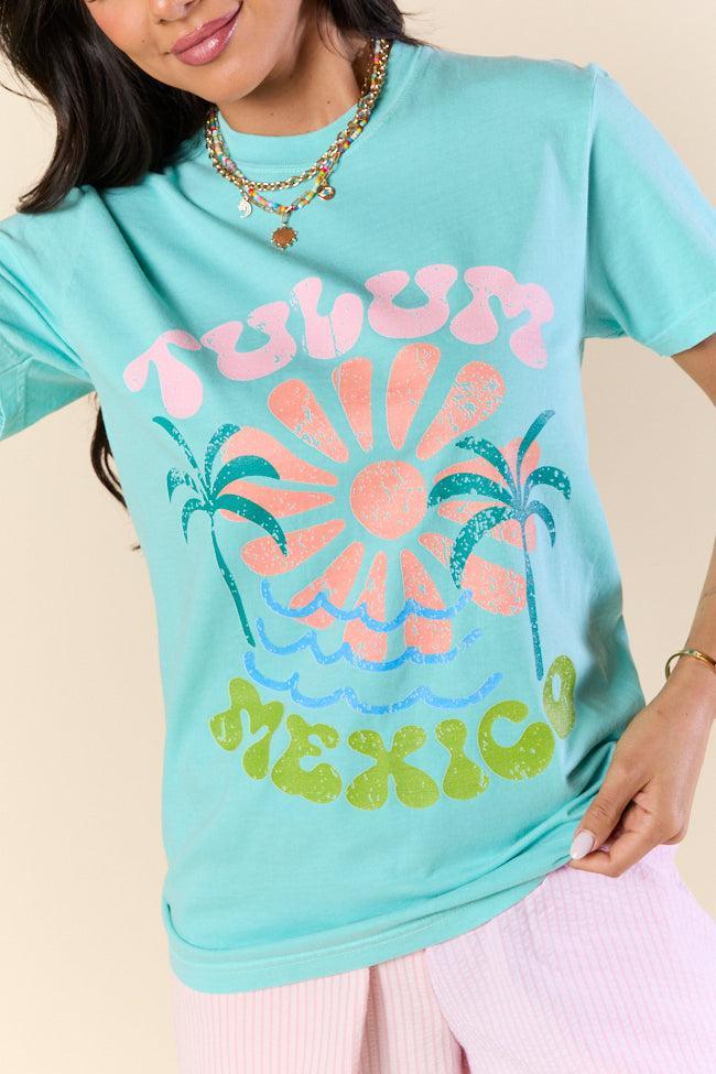 Tulum Mexico Mint Graphic Tee Product Image