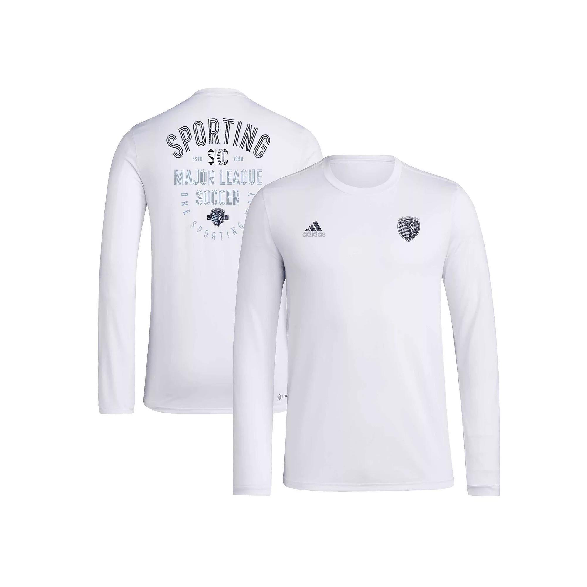 Mens adidas Sporting Kansas City Local Stoic Long Sleeve T-Shirt Product Image