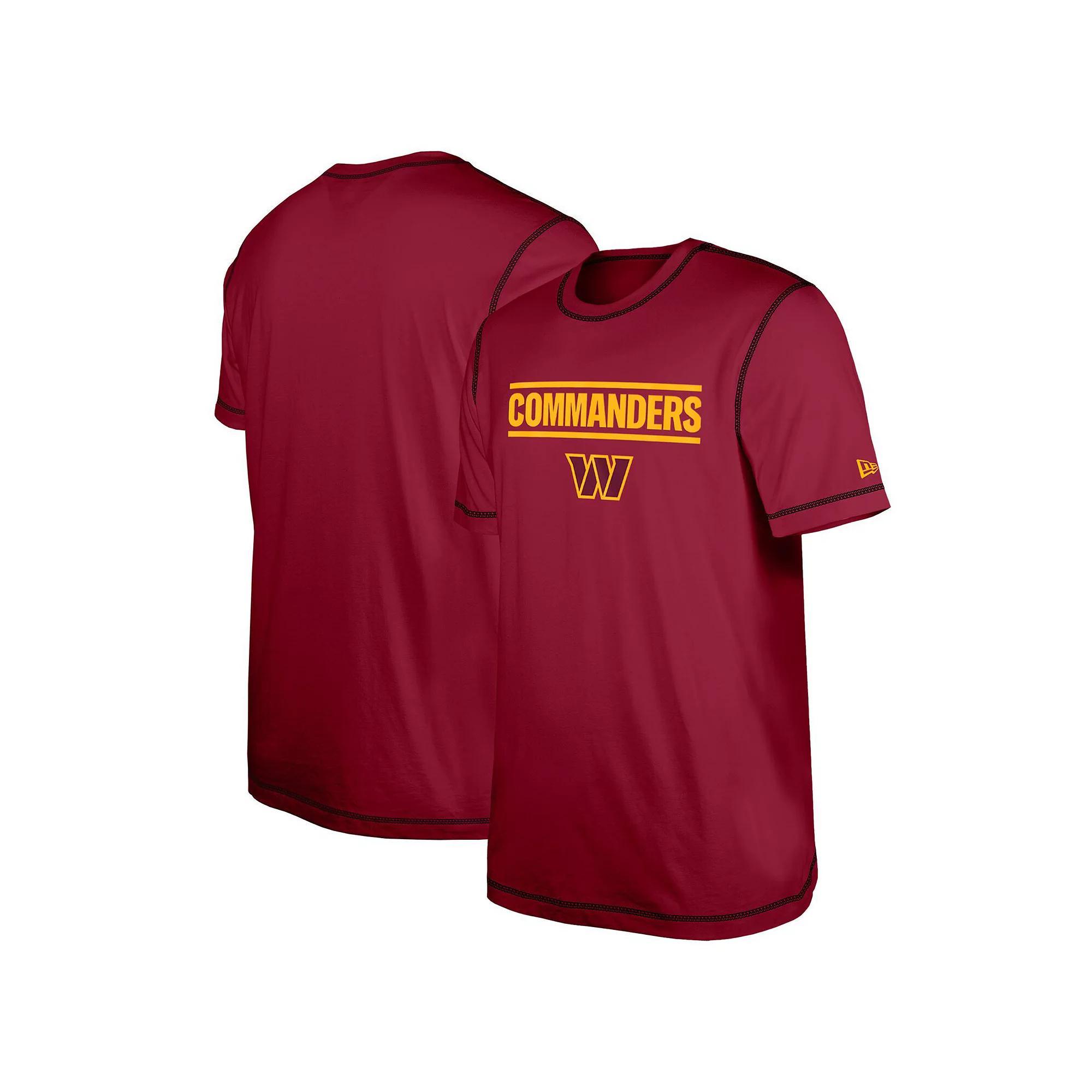 Men's New Era  Burgundy Washington Commanders Third Down Puff Print T-Shirt, Size: Large, Wft Med Re Product Image