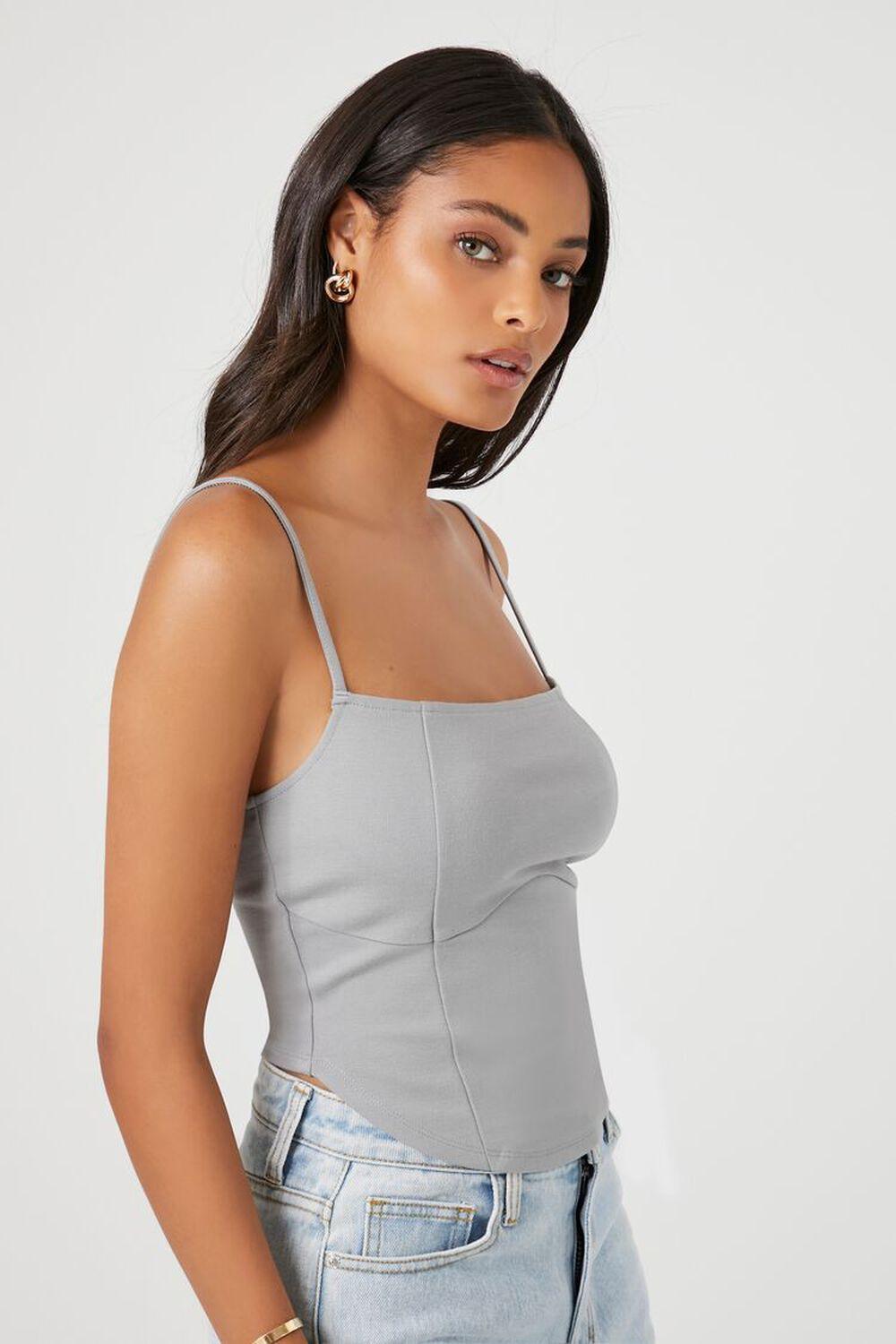 Curved-Hem Bustier Cami | Forever 21 Product Image