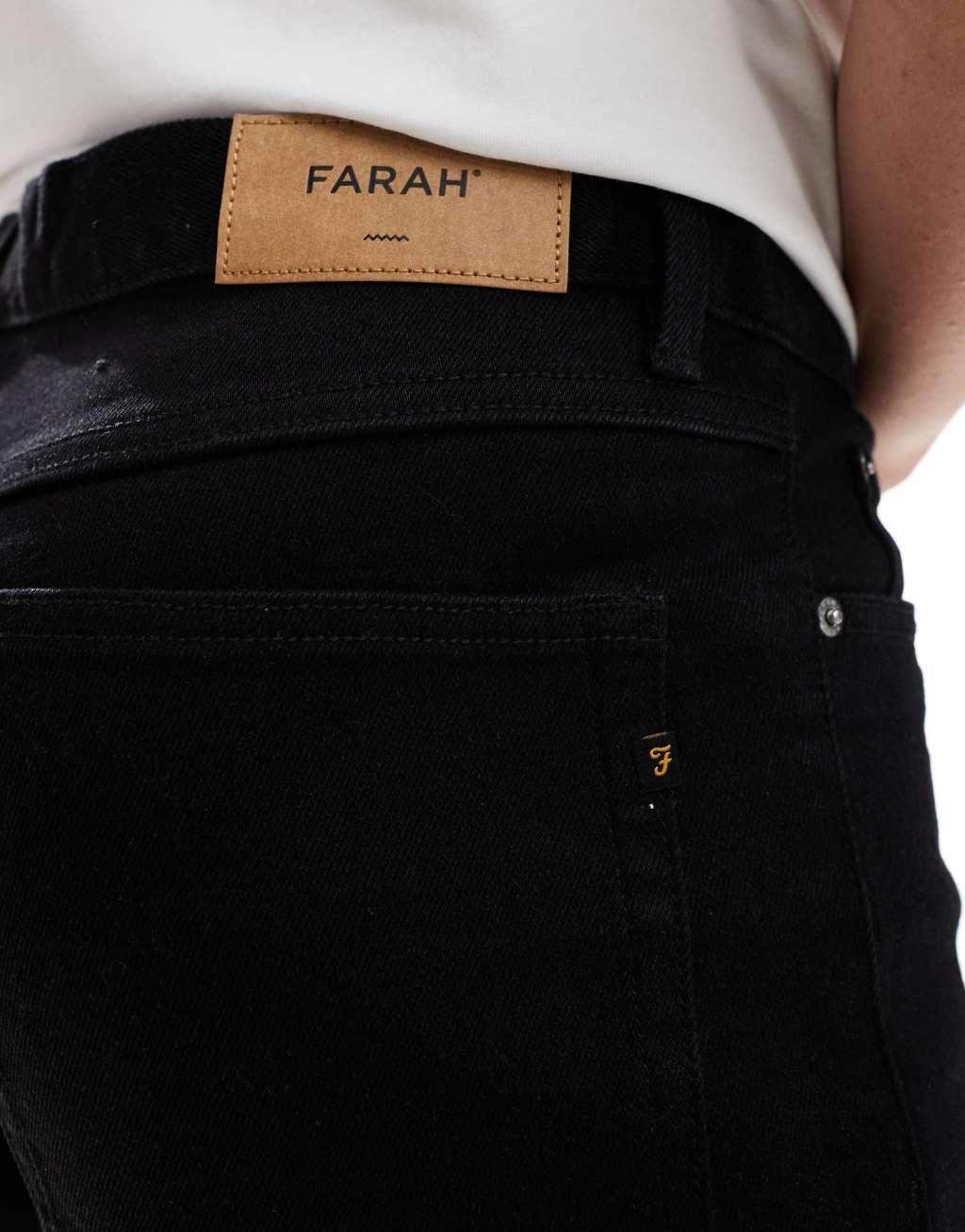 Farah Norwood loose jeans in black  Product Image