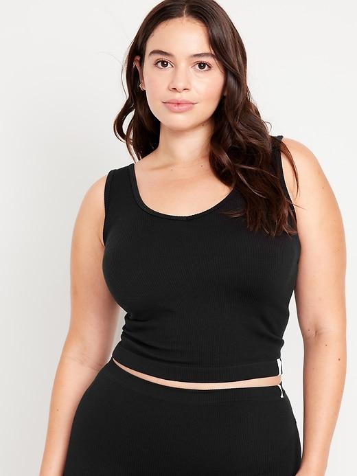 Rib-Knit Seamless Tank Top Product Image
