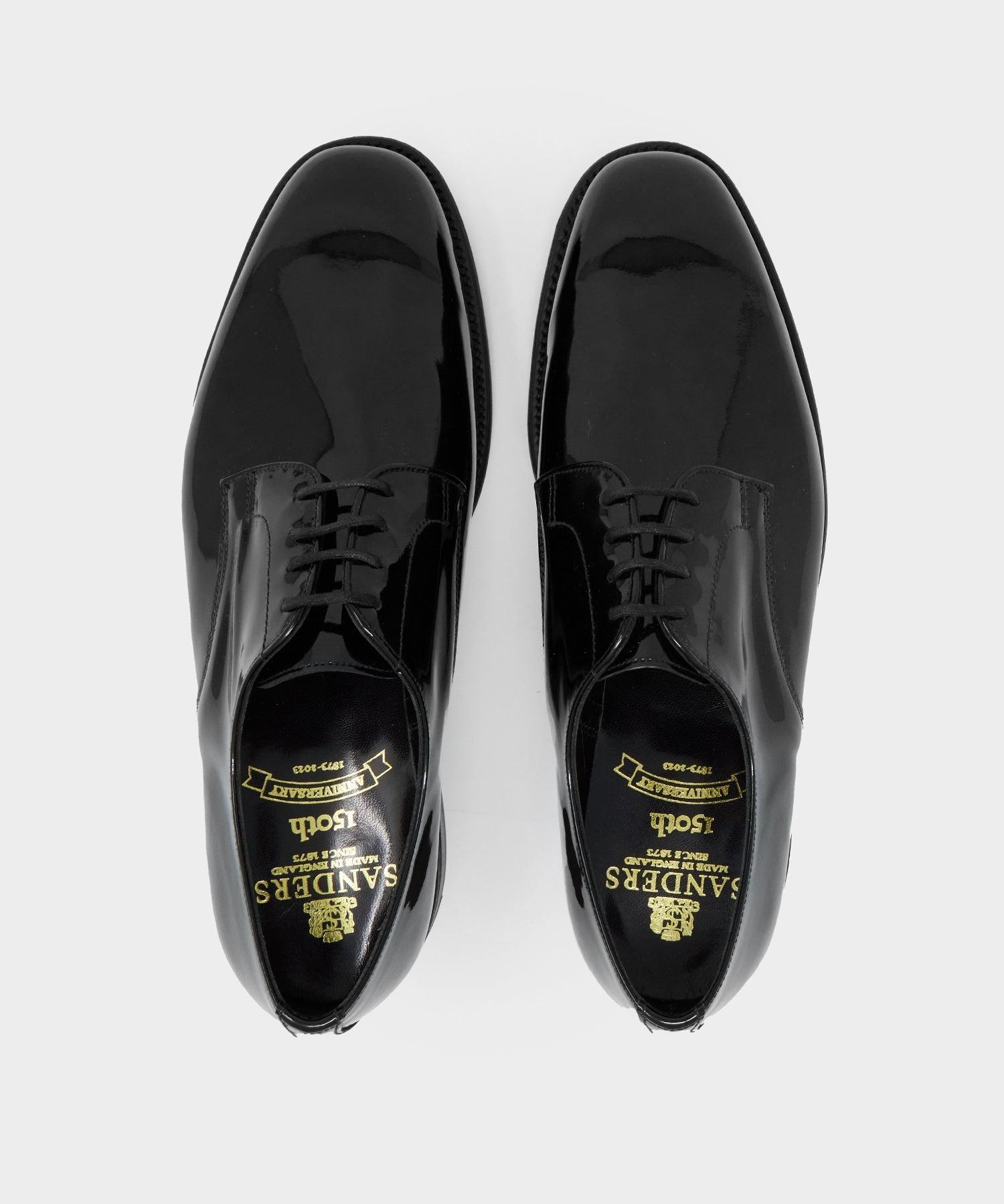 Todd Snyder x Sanders Gibson Derby in Black Patent Leather Product Image