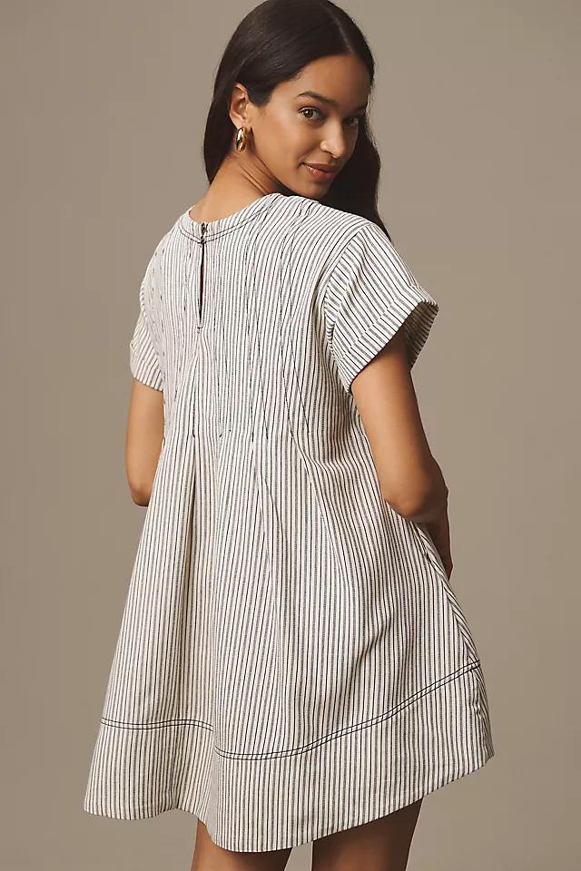 Pilcro Short-Sleeve Denim Mini Swing Dress Product Image