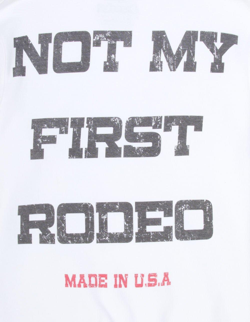 COULD'VE BEEN Not My First Rodeo Mens Crewneck Sweatshirt - WHITE Product Image