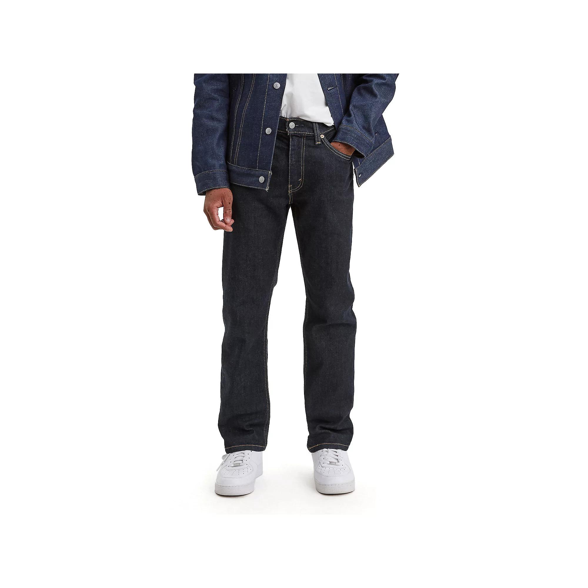 Levi's® Men's 541™ Fit Taper Jeans - Black Denim 42x32: Heavyweight, Mid Rise, Stretch Denim Product Image