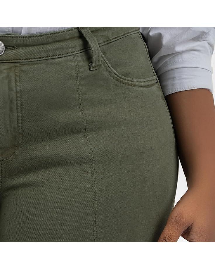 Plus Size Amy Crop Straight Leg- Roll Up Fray Product Image