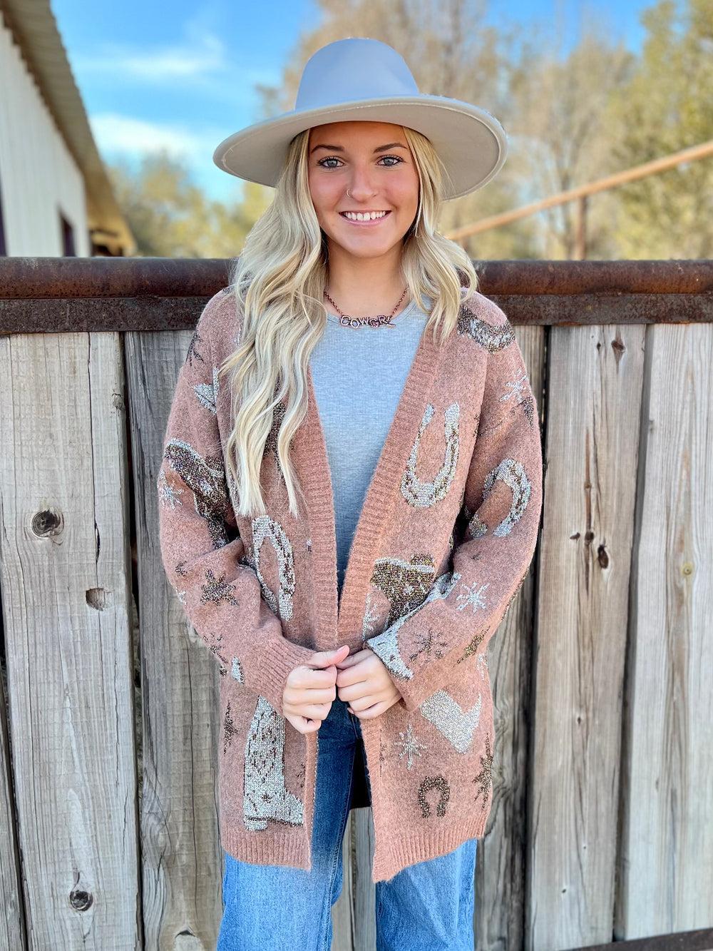 The Golden Horseshoe Cardigan* Product Image