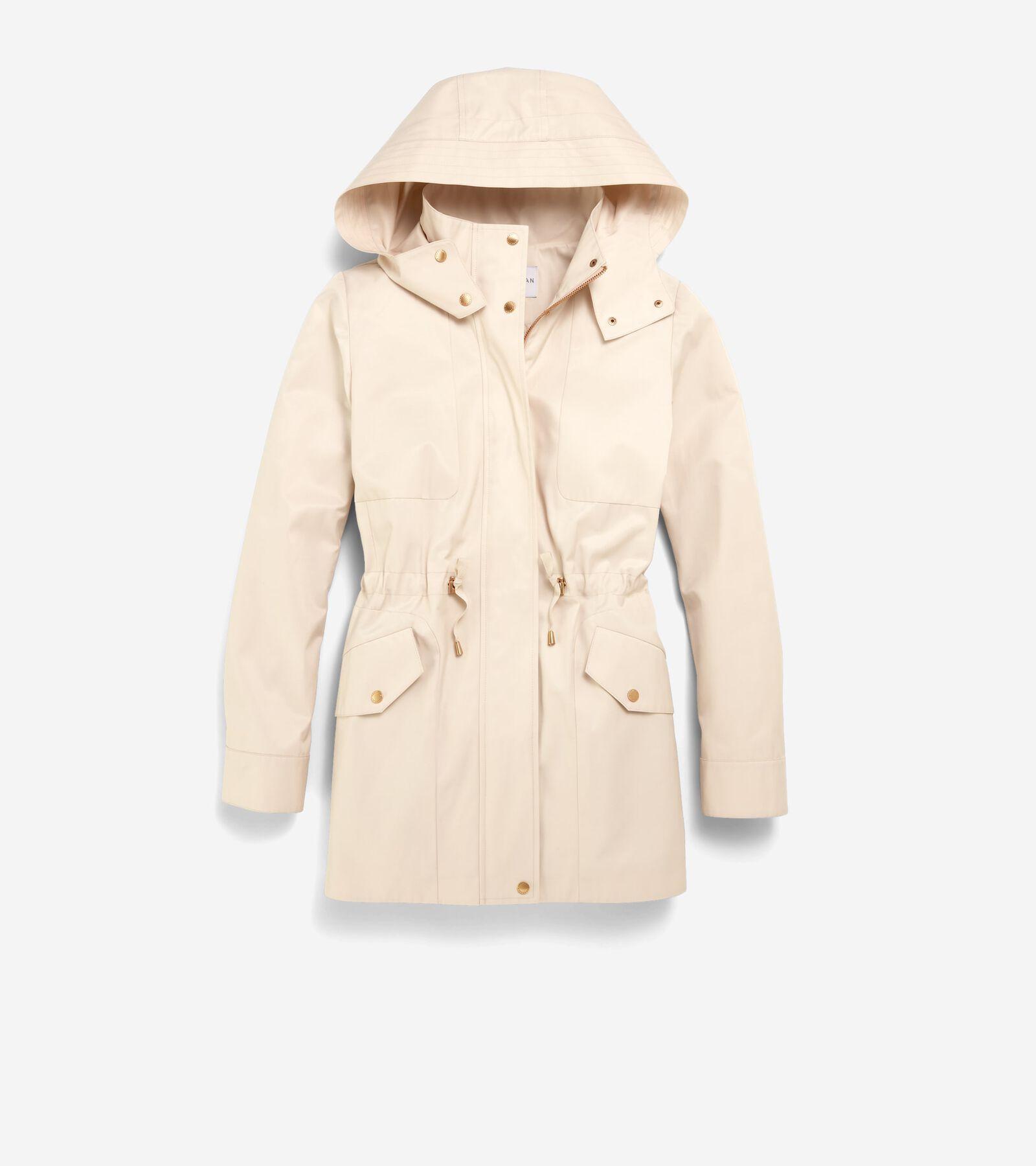 Cole Haan Womens Lightweight Travel Jacket - Beige Size XL Product Image
