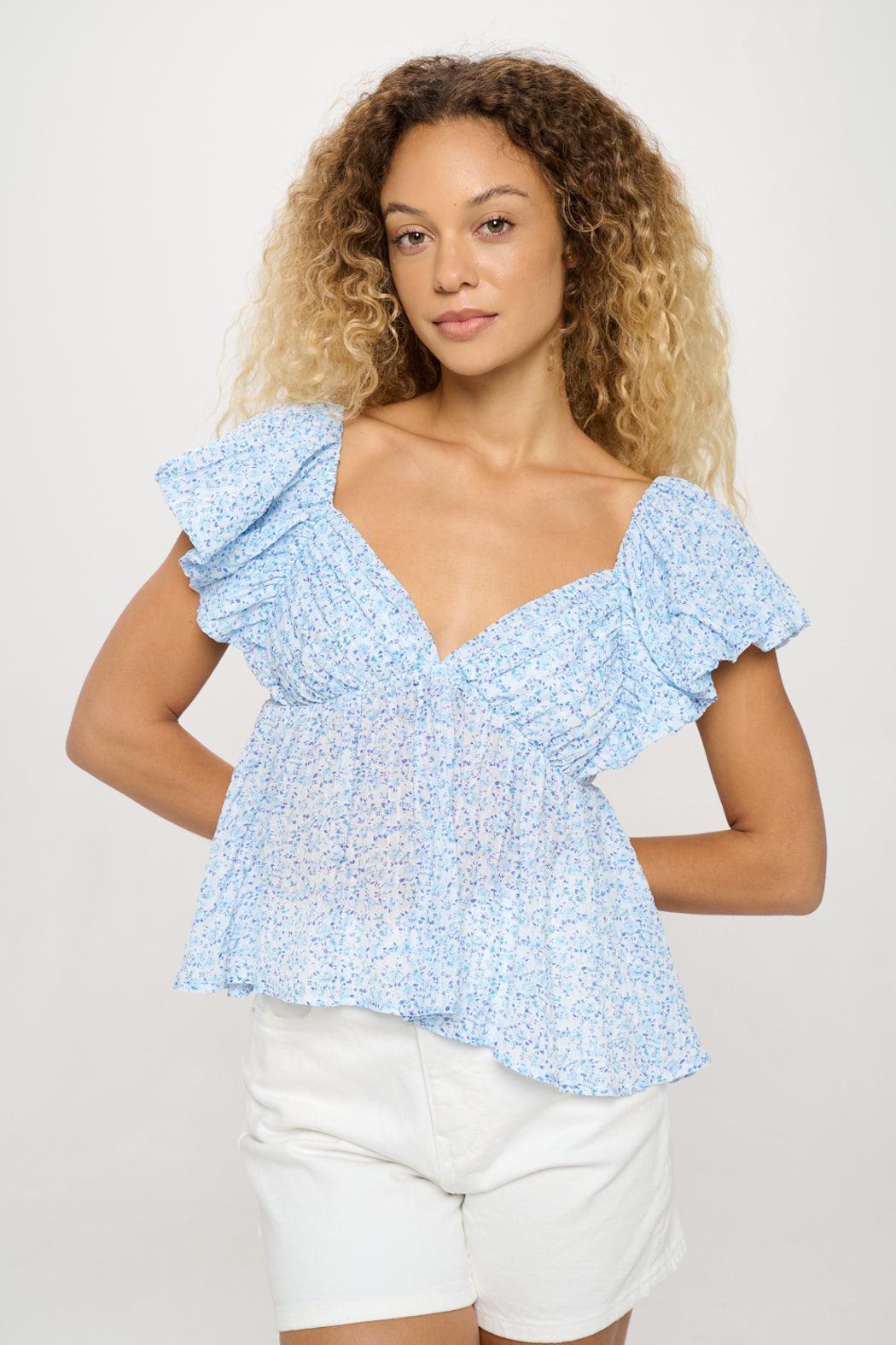 Santorini Sky Petals Top Product Image