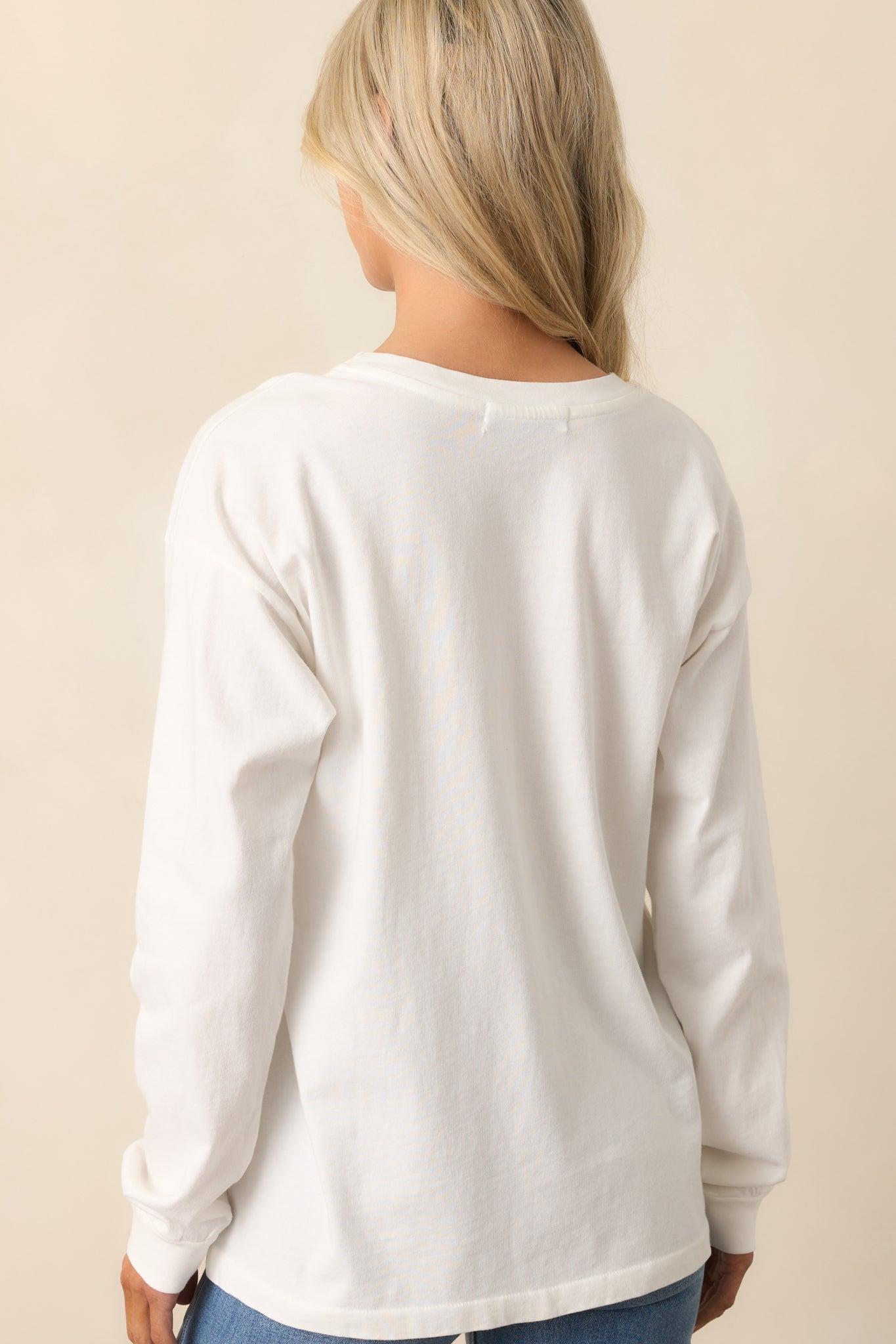 Morgan Wallen Long Live Cowgirls White Relaxed Long Sleeve Tee Product Image