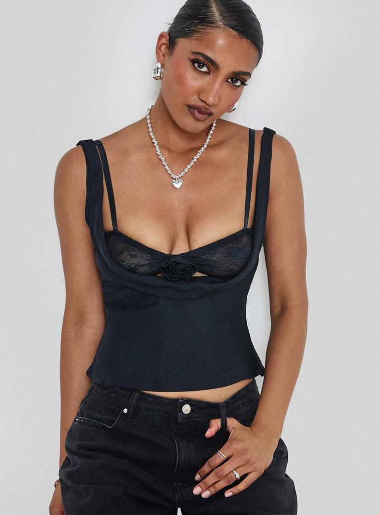 Delilah Top Navy Product Image