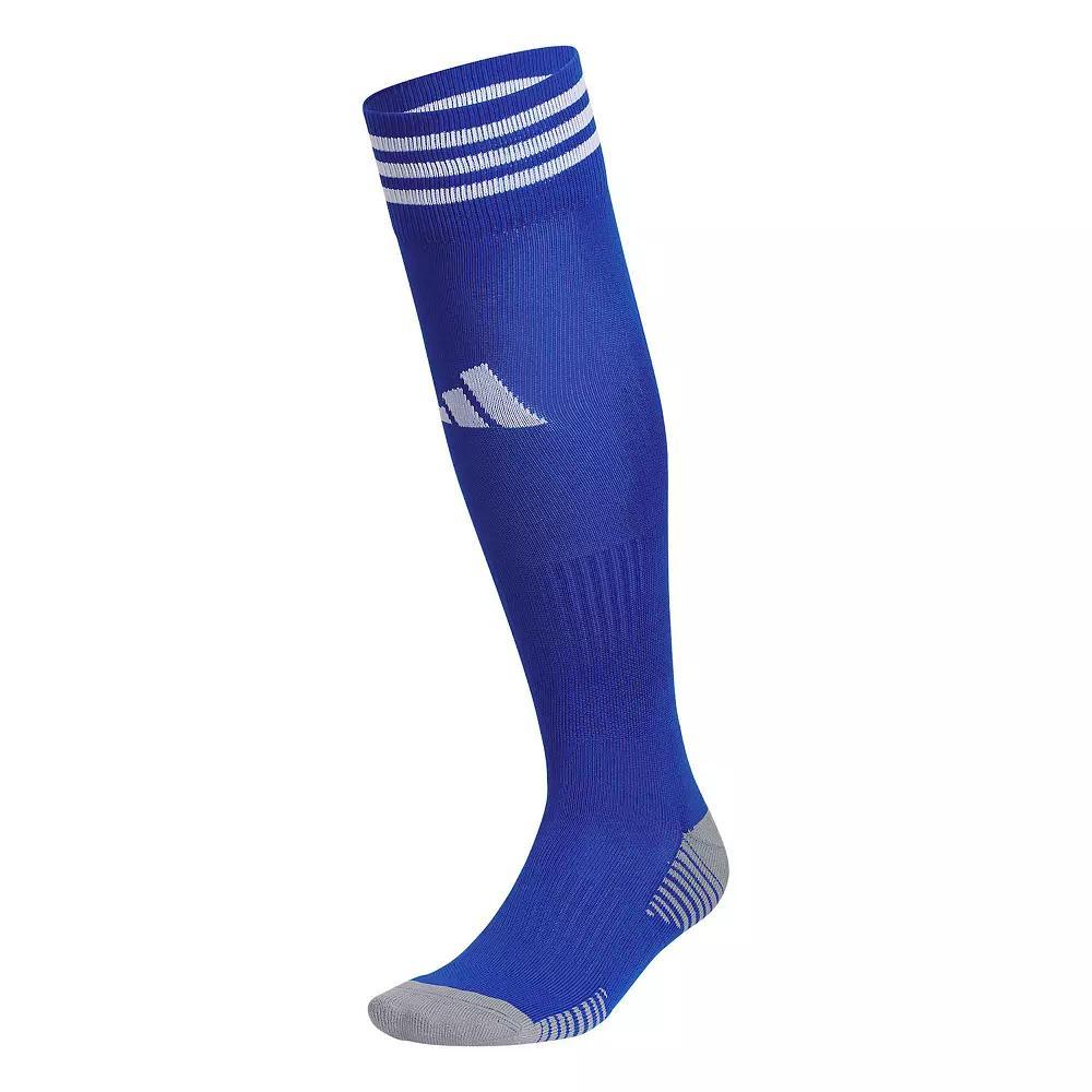 Men's adidas Copa Zone Cushion 5 Over-The-Calf Soccer Socks, Size: Large, White Blue Product Image