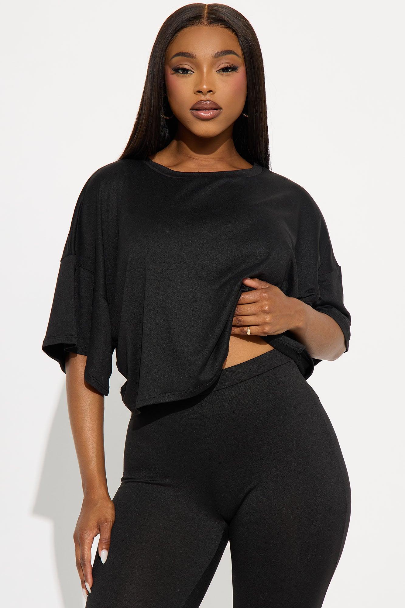 Morning Classes Capri Set - Black Product Image