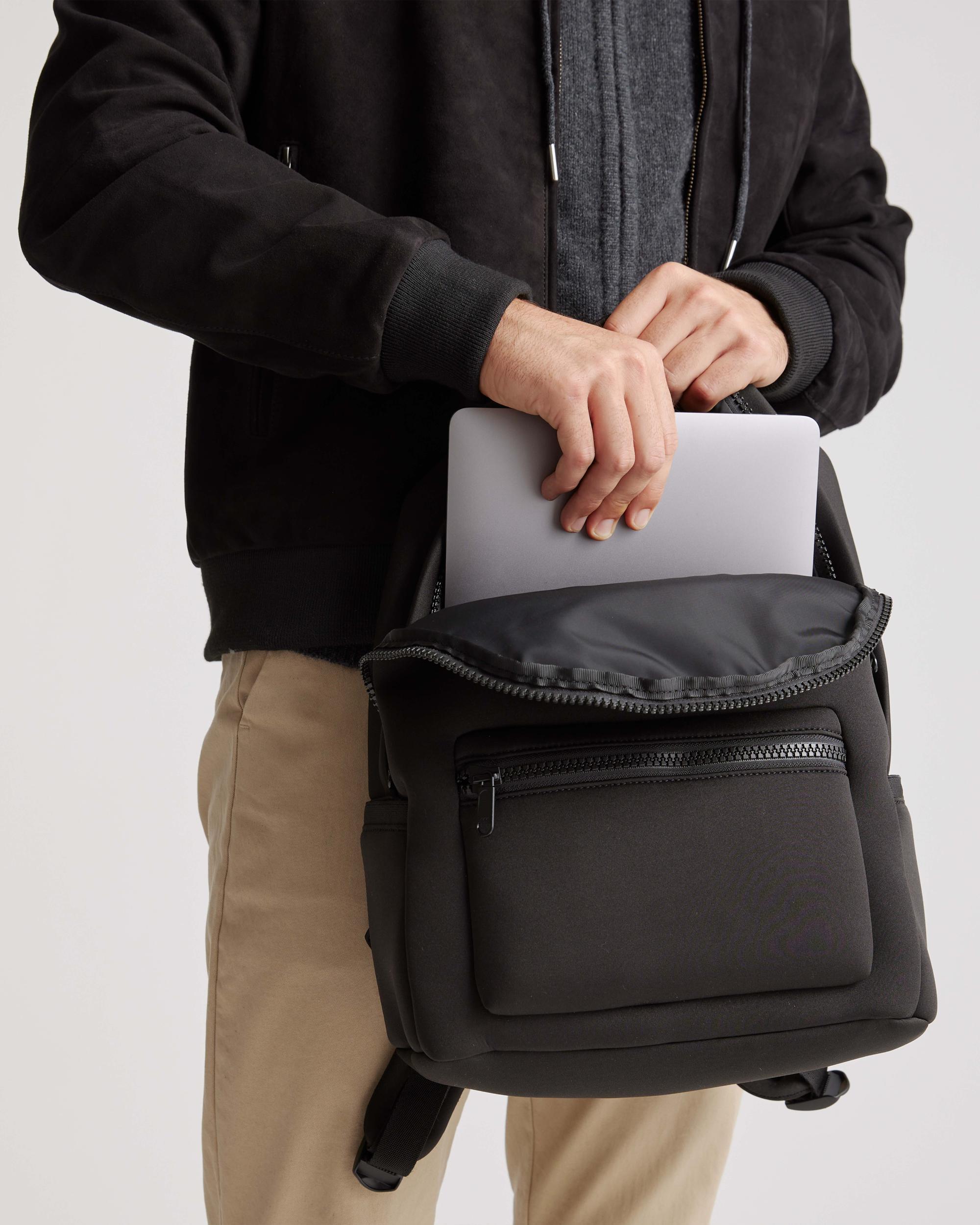 Quince | Women's All-Day Neoprene Backpack in Black Product Image