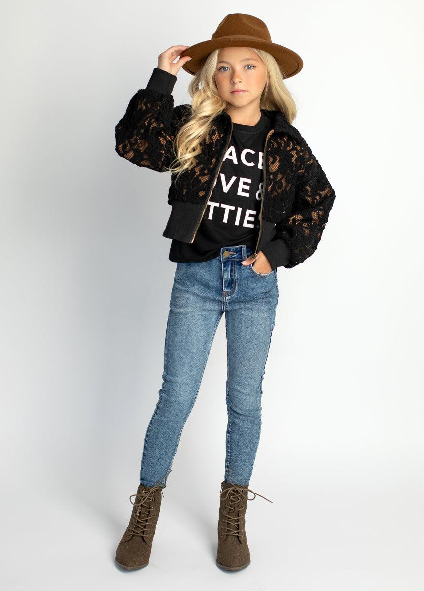 Luxury Jacket in Black Girls Product Image