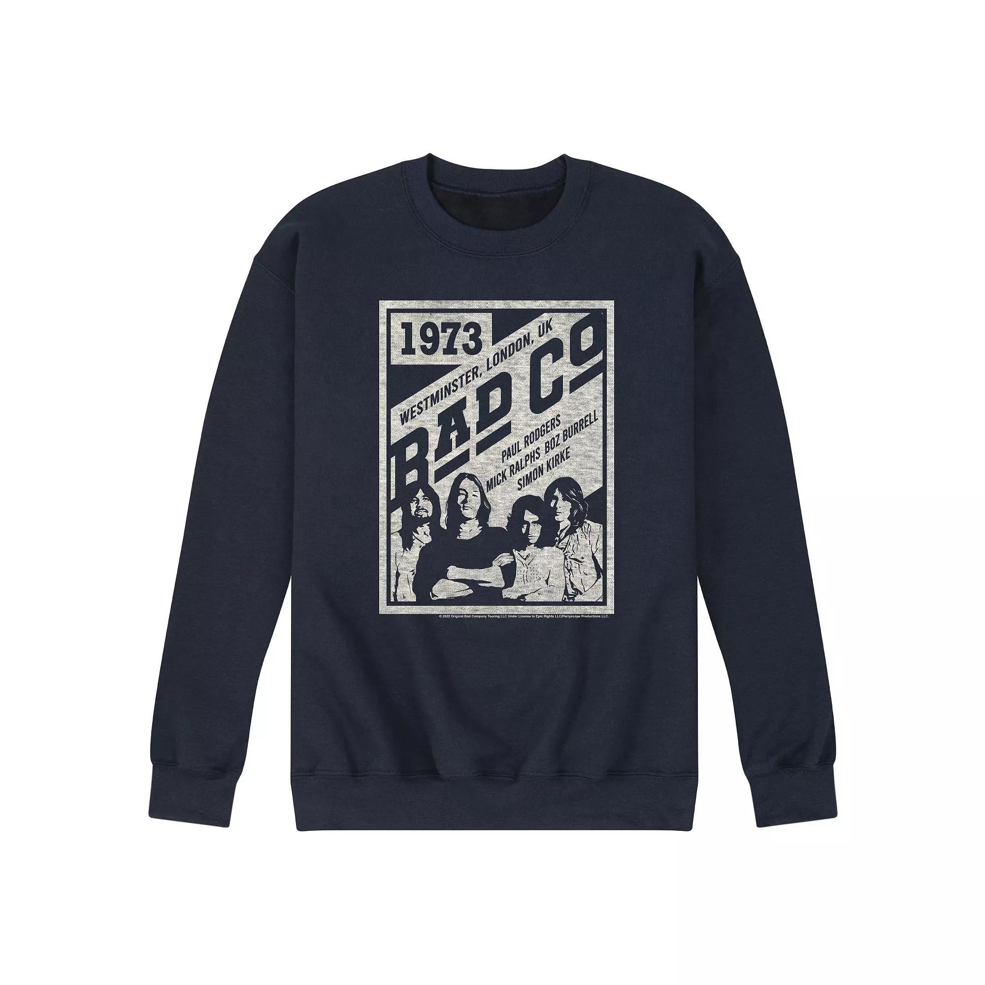 Mens Bad Company Poster Sweatshirt Blue Product Image