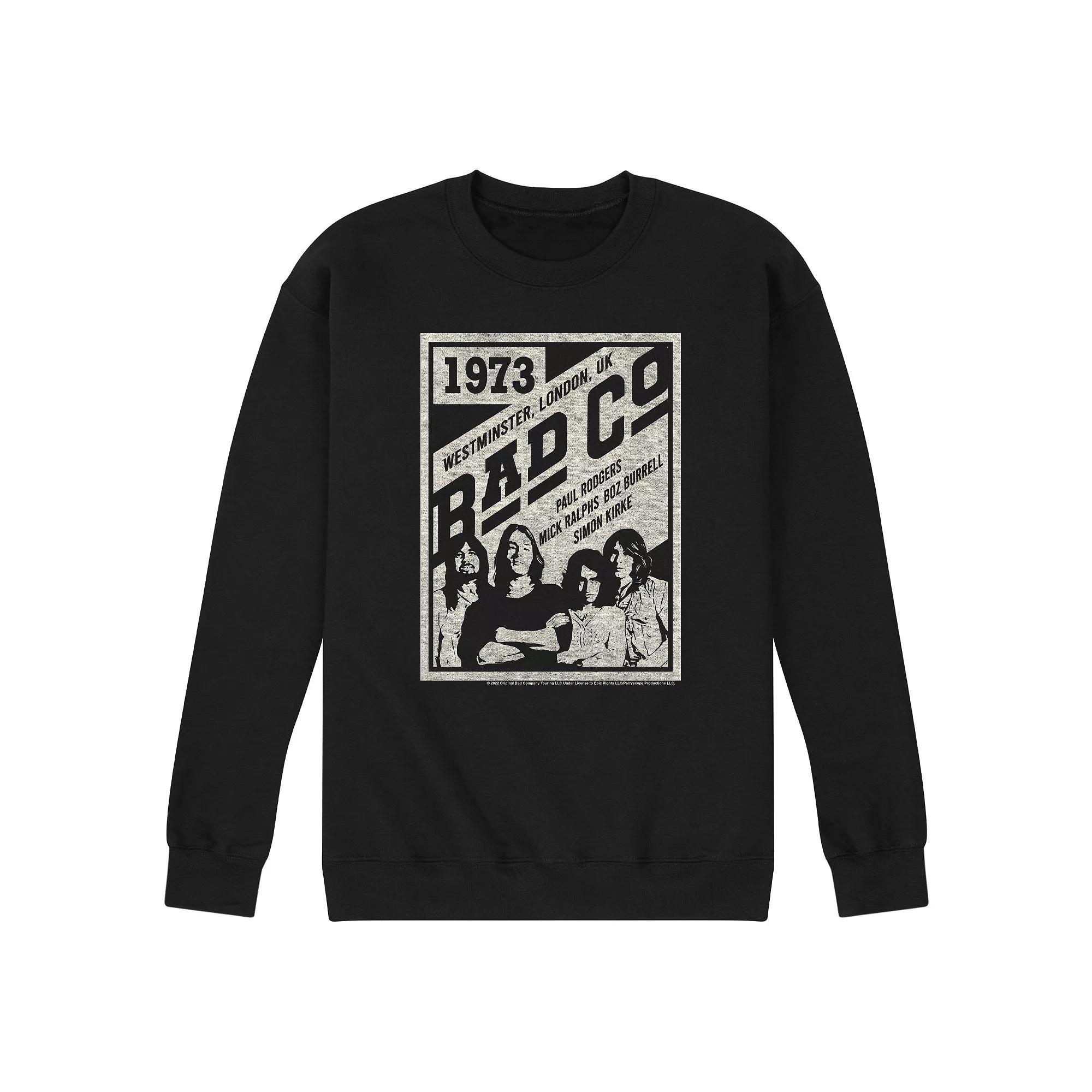 Mens Bad Company Poster Sweatshirt Blue Product Image