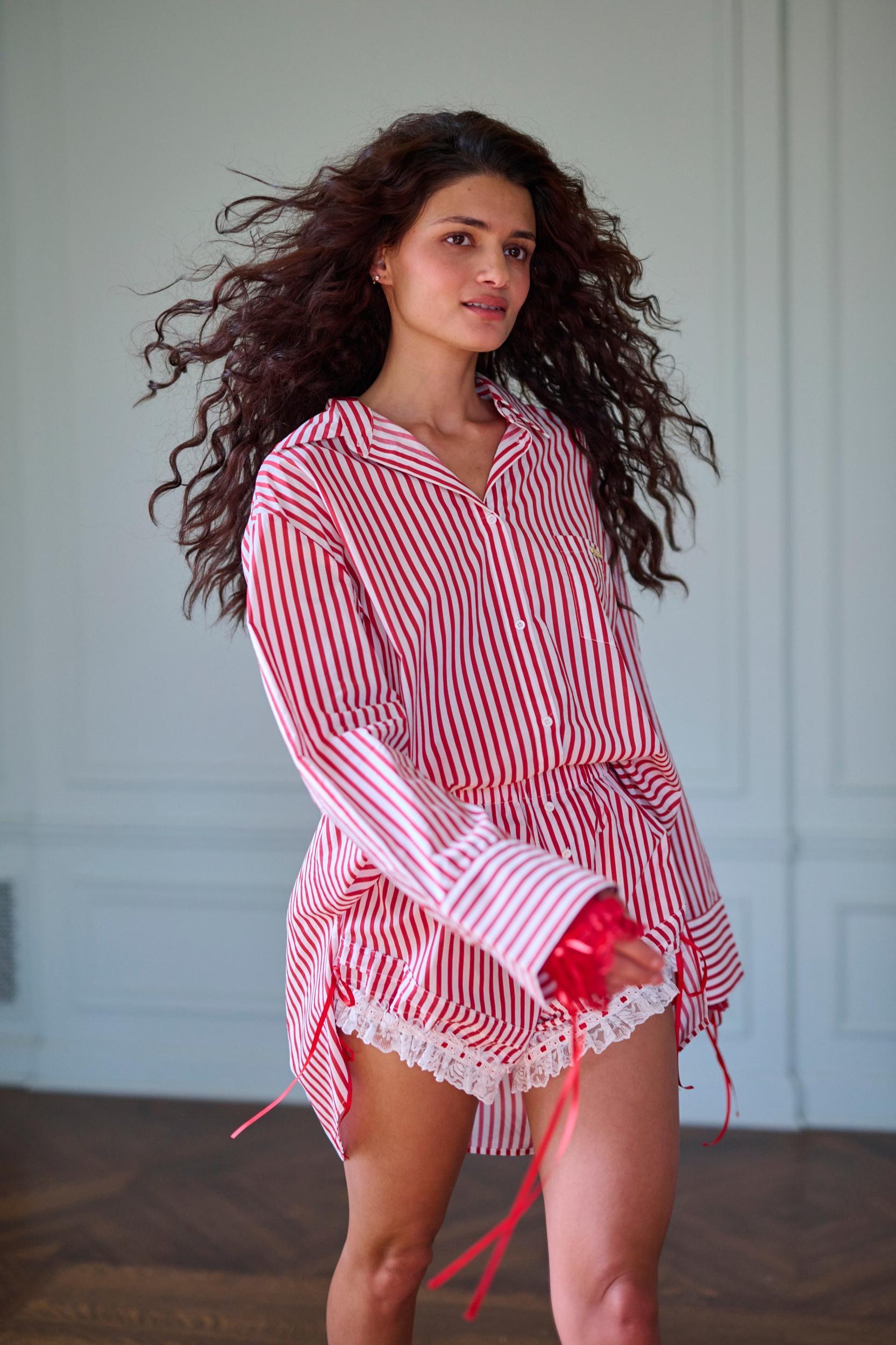 The Candy Stripe Boyfriend Boxer Product Image