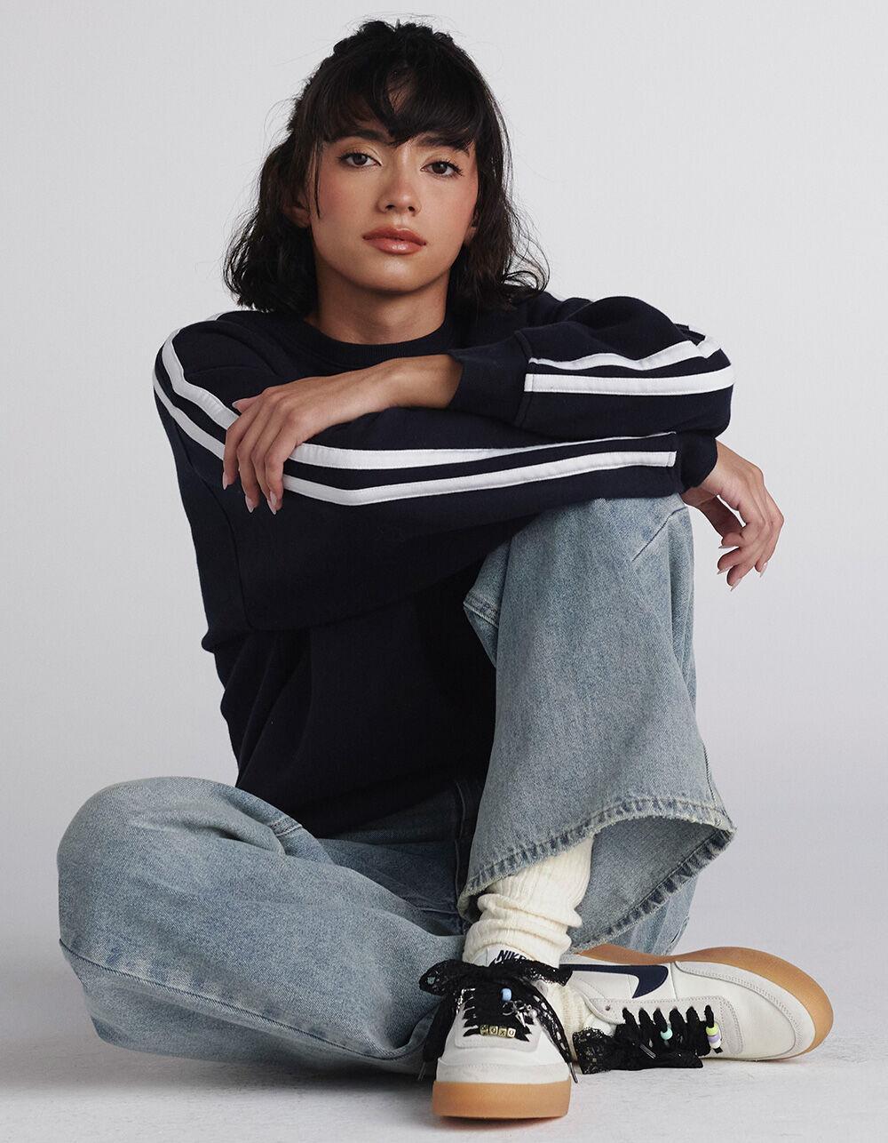 FIVESTAR GENERAL CO. London Womens Crewneck Sweatshirt - NAVY Product Image