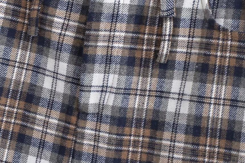 Low Rise Plaid Mini Pencil Skirt Product Image