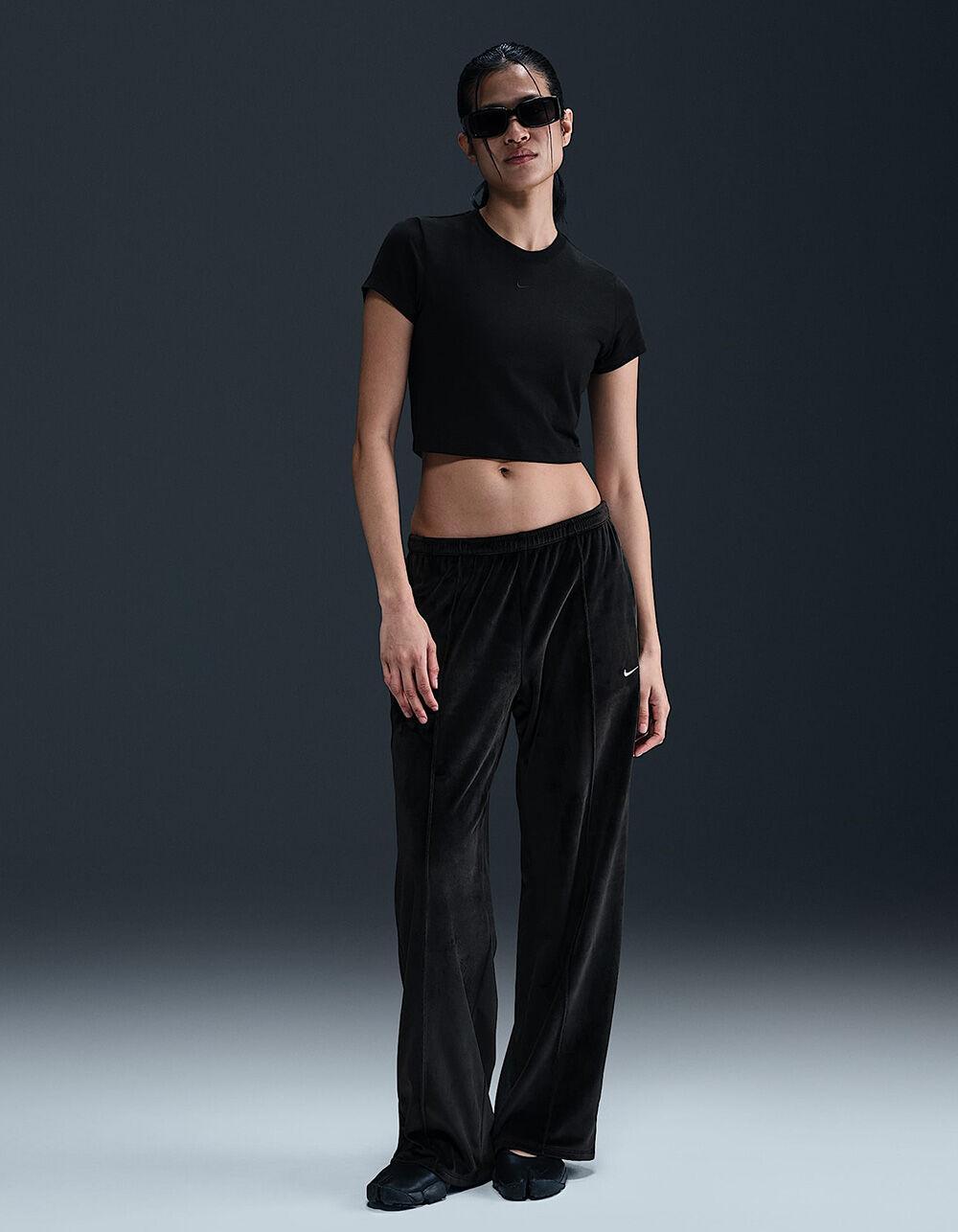NIKE Sportswear Chill Knit Womens Crop Tee Product Image
