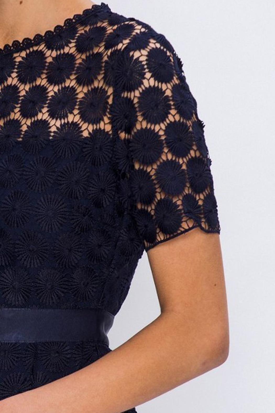 Navy Crochet Dress Product Image