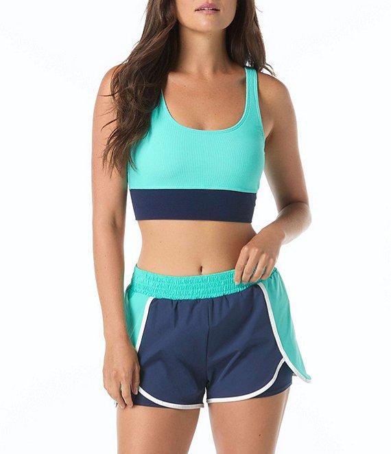 Beach House Colorblock Sport Dash Smoked Waist Swim Shorts Product Image