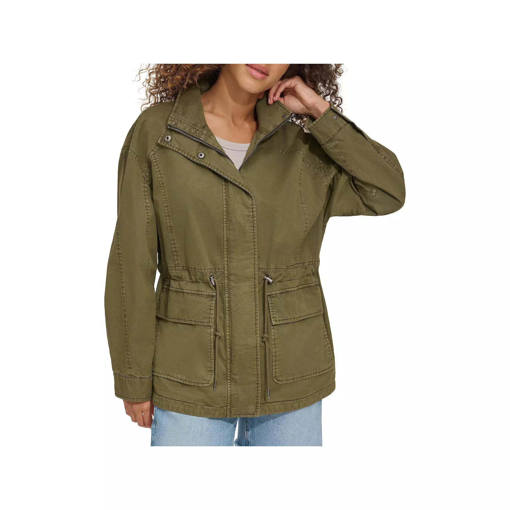 Women's Levi's® Lightweight Stand Collar Anorak Military Jacket, Size: XS, Green Product Image