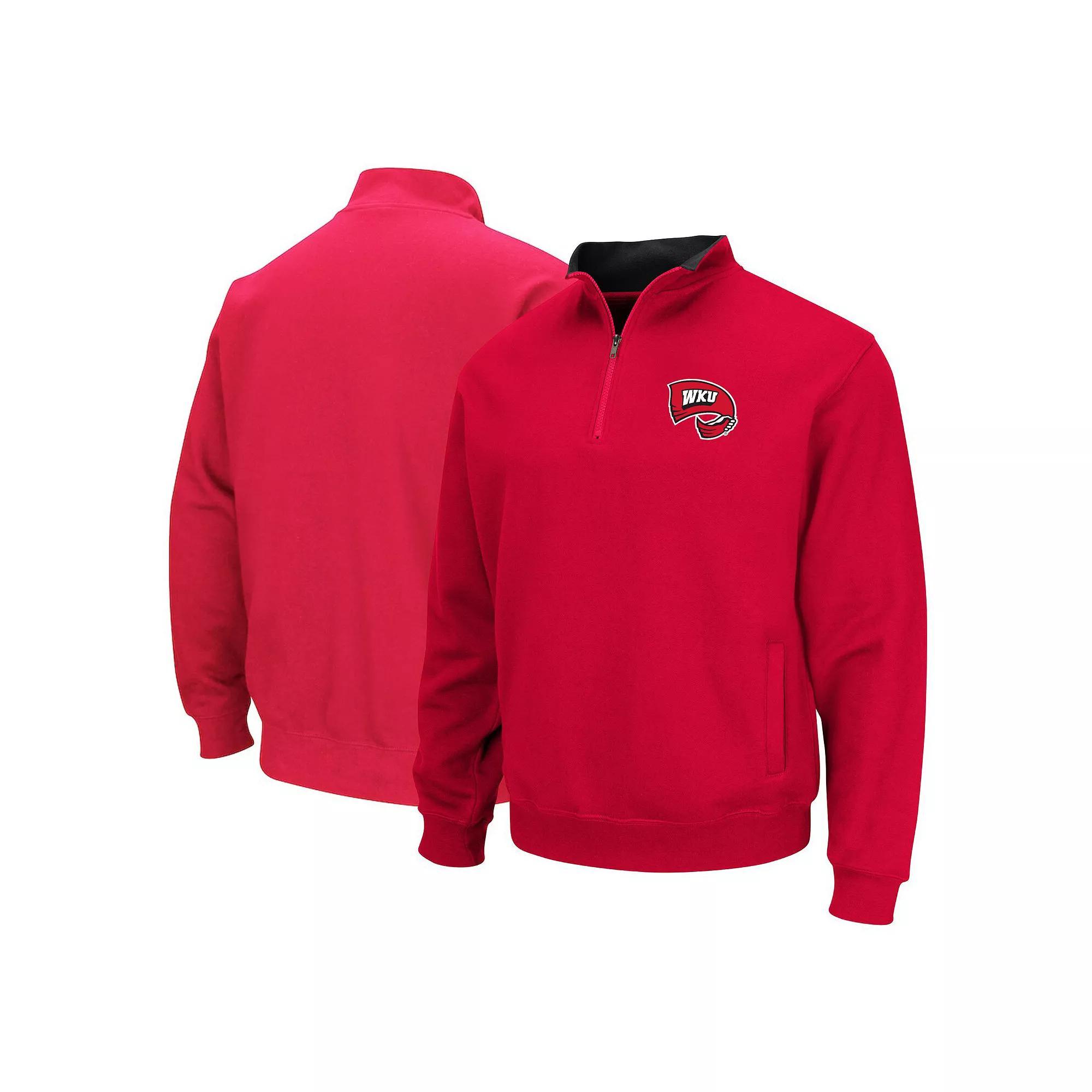 Men's Colosseum Red Western Kentucky Hilltoppers Tortugas Quarter-Zip Sweatshirt, Size: Large, Wkn Red Product Image