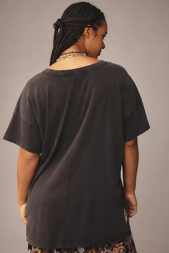 The Jordyn Perfect Oversized Cotton-Slub Tee by Pilcro Product Image