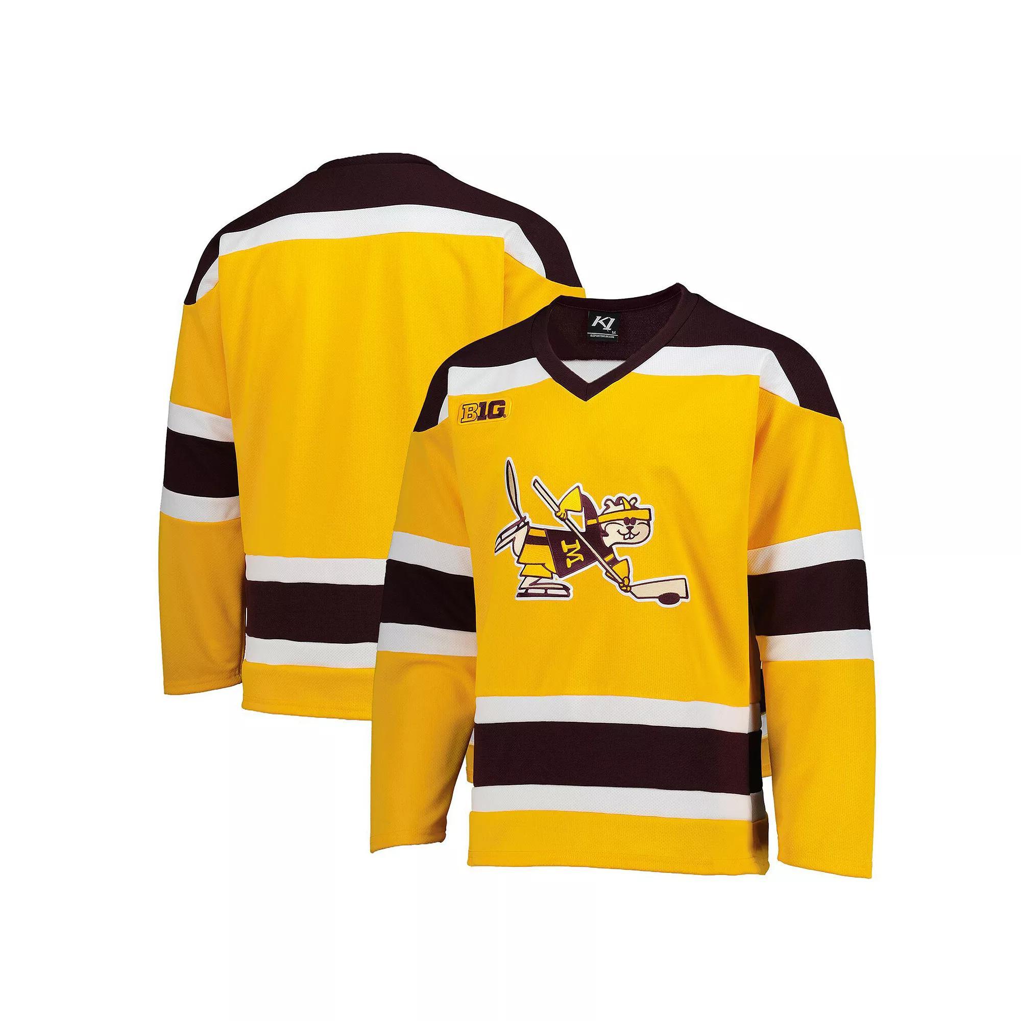 Men's  Gold Minnesota Golden Gophers Replica Hockey Jersey, Size: Medium Product Image