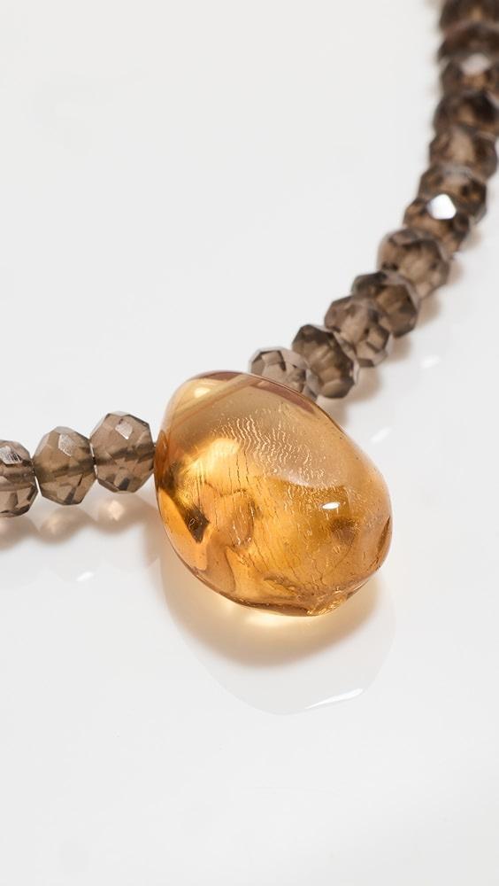 JIA JIA 14k Smoky Quartz Citrine Necklace | Shopbop Product Image