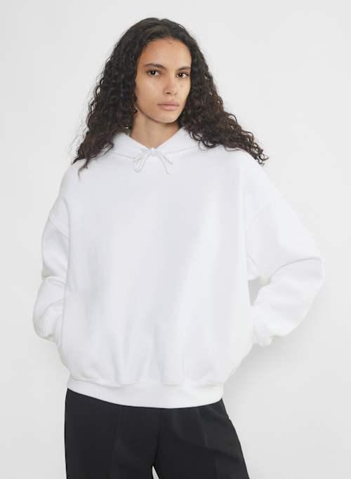 cozy fleece mega drop shoulder hoodie Product Image