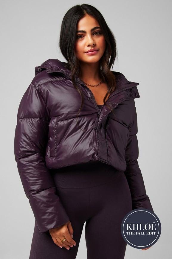 Essential Cropped Hooded Puffer Product Image